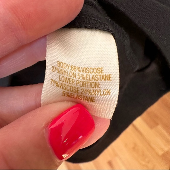 Kate Spade | Red and Black Racquel Ponte Color Block Shift Dress Size Large - Picture 5 of 7